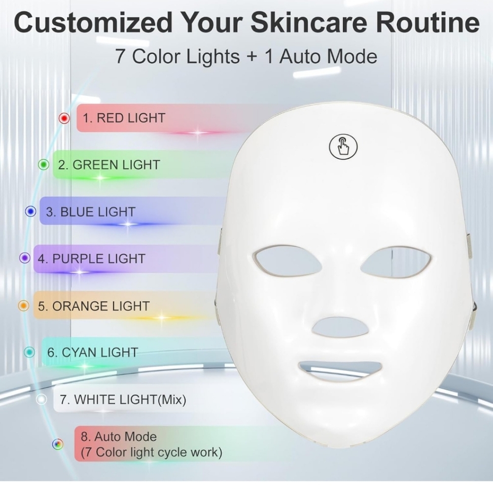 🌸LED 7 Light Mask NIB - Picture 5 of 7